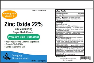 Image Description (Zinc Oxide Diaper Rash Cream Label)